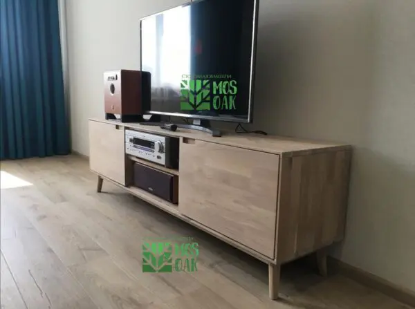 Тумба под ТВ Сканди из массива дуба - отзывы MOS-OAK