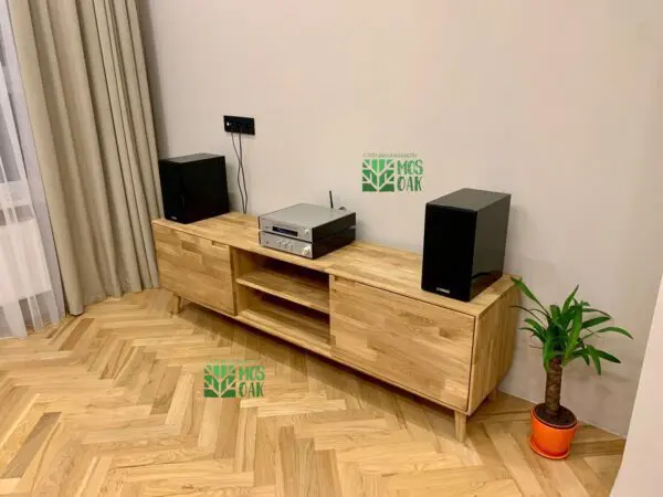 Тумба под ТВ Сканди из массива дуба - отзывы MOS-OAK