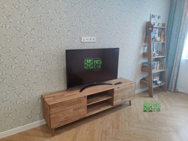 Тумба под ТВ, стеллаж Сканди из массива дуба - отзывы MOS-OAK