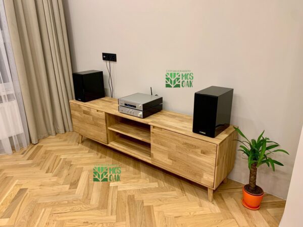 Тумба под ТВ Сканди из массива дуба - отзывы MOS-OAK