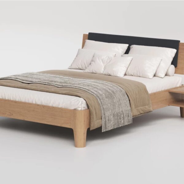 Кровать с тумбами из дуба Lugo modern