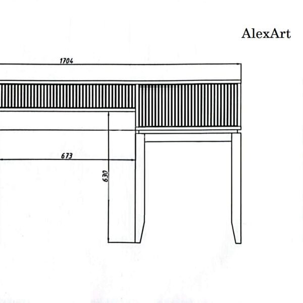 Стол письменный AlexArt B3