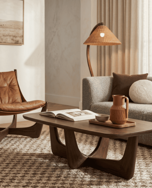 Стол журнальный Brenta (мдф шпон и массив дуба)